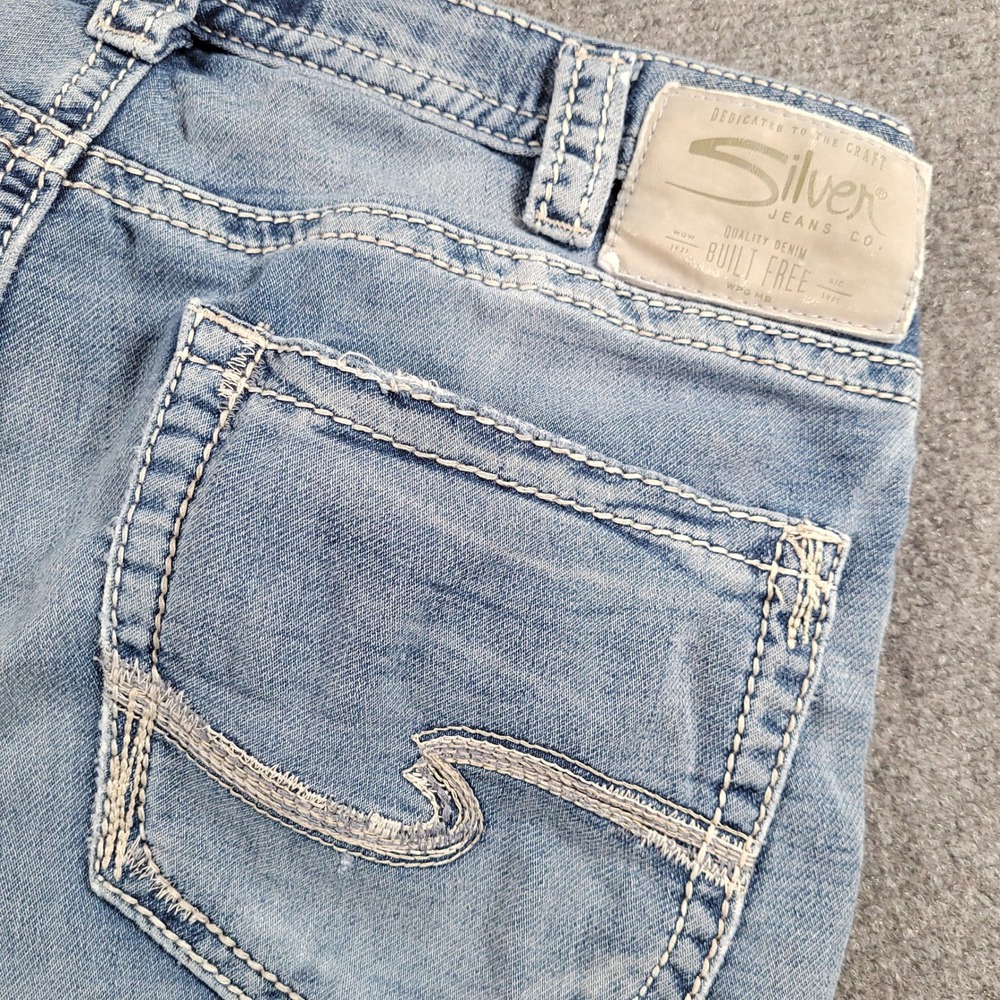 Silver Jeans Co Grayson Jeans Mens 32x32 Light Wash Easy Fit Straight Leg Denim